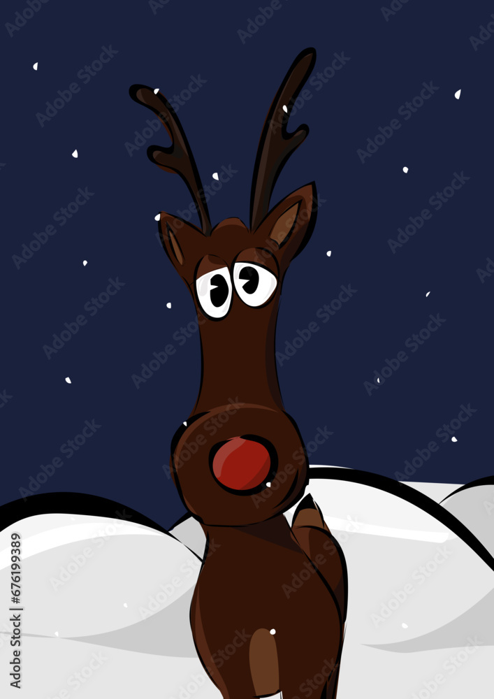Rentier im Schnee Rentier im Schnee
