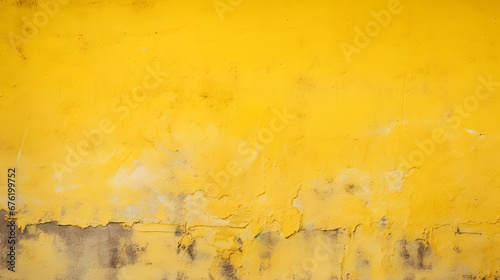 Yellow cement wall texture background. generative AI.