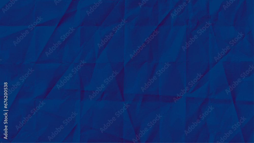 Obraz premium Crumpled paper texture, blue color. abstract, texture of dark blue wrinkle paper for background