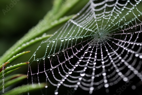 Morning Dew on Spider Web