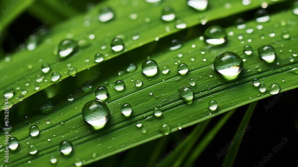 Green grass with dew and raindrops, texture, close-up. Abstract natural pattern. Graphic resources, macro photography, concept art, tranquility, pure nature concepts : Generative AI Green grass with dew and raindrops, texture, close-up. Abstract natural pattern. Graphic resources, macro photography, concept art, tranquility, pure nature concepts : Generative AI