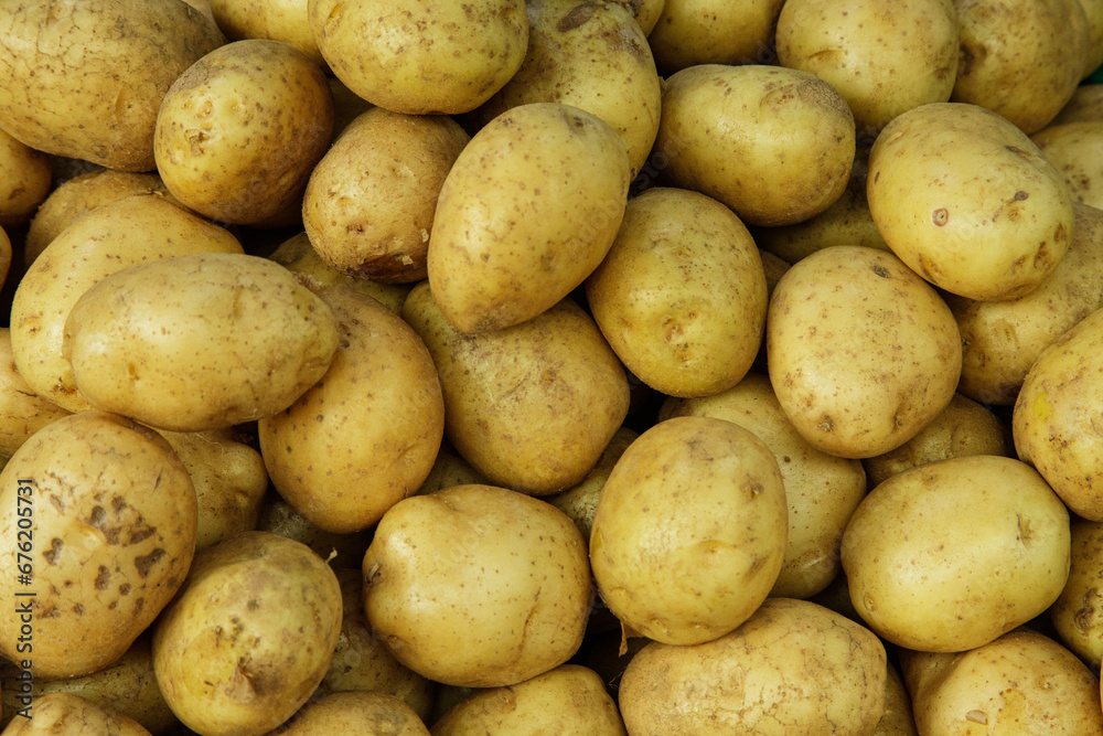 Potatoes at a local ourdoor market in Metro Manila, Philippines Potatoes at a local ourdoor market in Metro Manila, Philippines