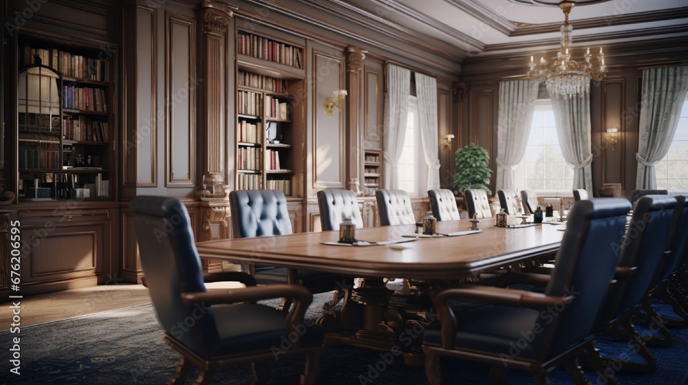 The hotel's conference room interiors