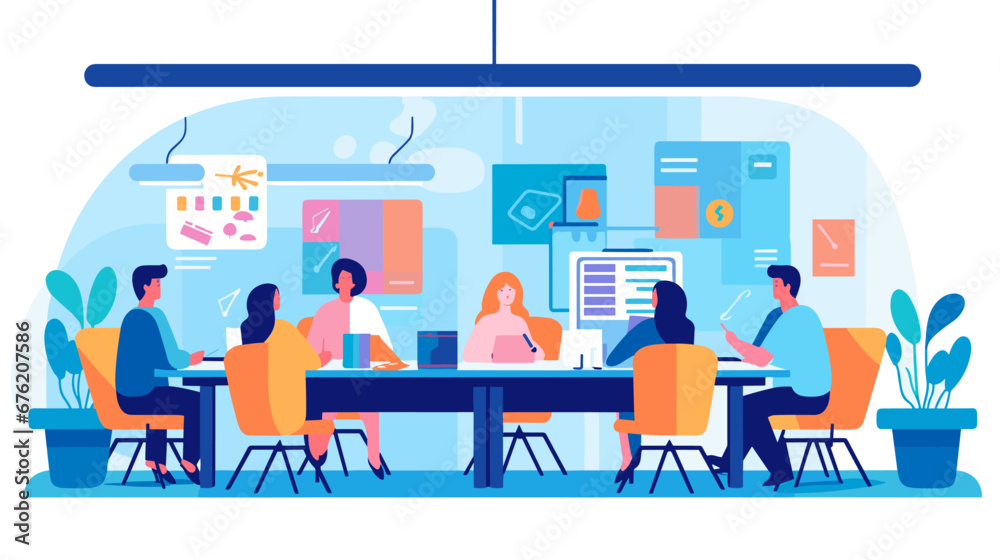 Concept vector illustration of business situation.