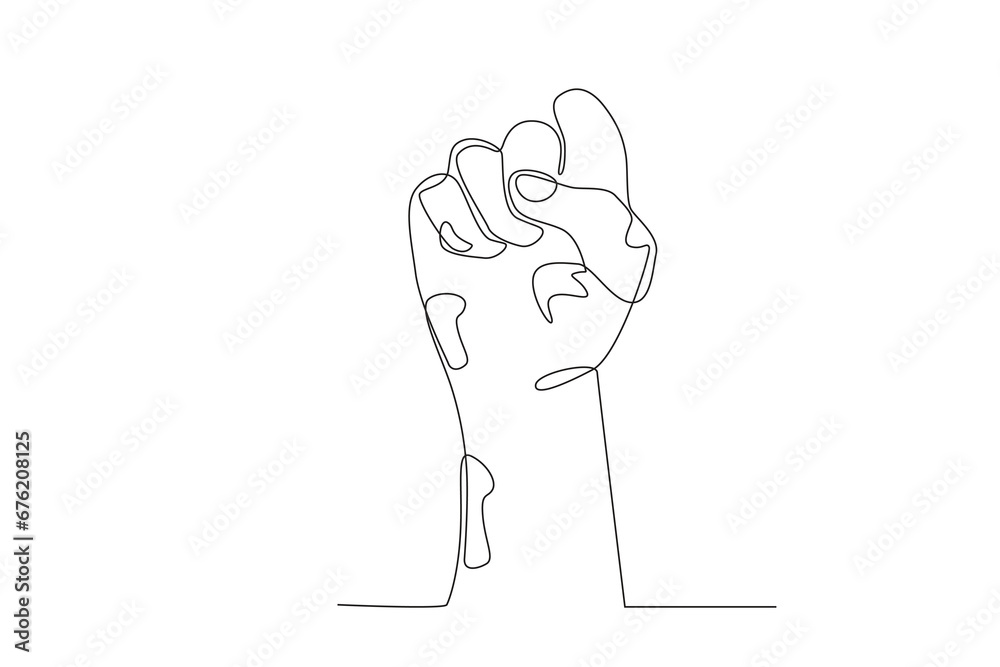 A skin disease leper. World Leprosy Day one-line drawing A skin disease leper. World Leprosy Day one-line drawing