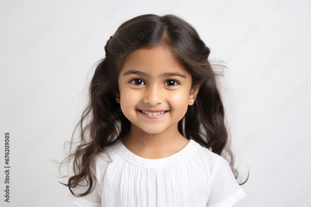 indian little girl with a smiling face indian little girl with a smiling face