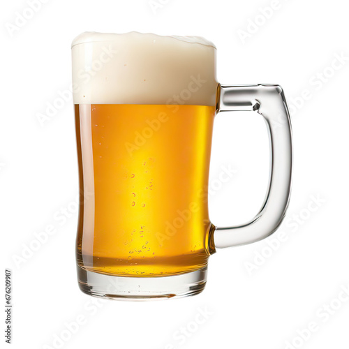 Mug of foam drink "beer" without background .png
