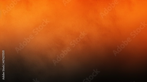 Orange black colors gradient background, grainy texture effect, web banner design © LaxmiOwl