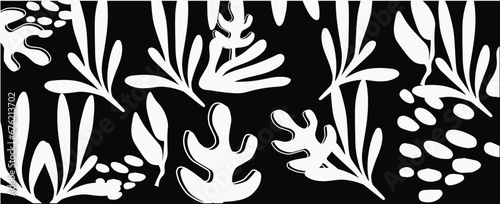 Obraz na płótnie Abstarct decorative floral pattern. Vector Illustration. w salonie