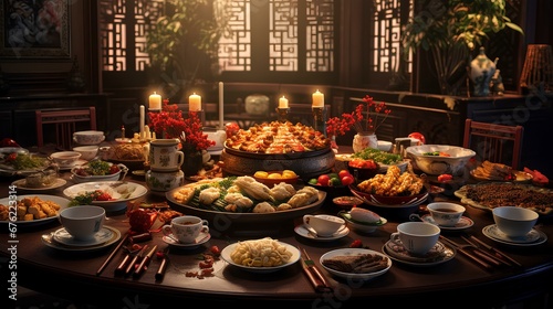 chinese new year food  set