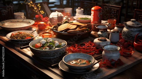 chinese new year food set
