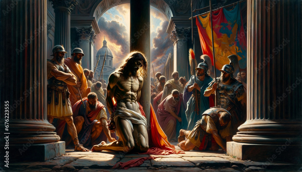 Crowned in Suffering: Christ's Scourging and the Mockery at the Pillar of the Roman Soldiers
