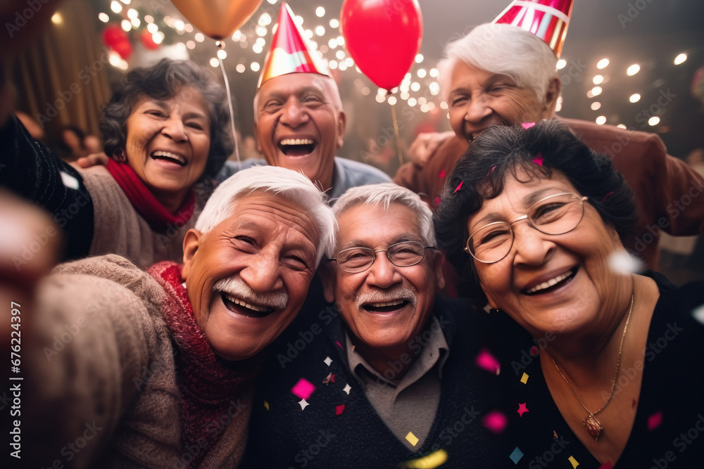 indian elderly people taking group selfie indian elderly people taking group selfie