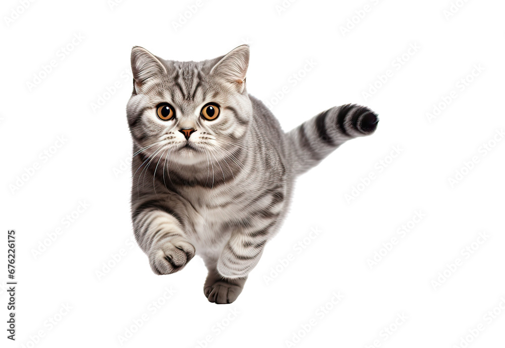 Obraz premium American_ShorthairScottish_Foldisolated_on_white