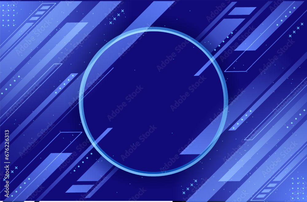 Blue Modern Abstract Style Background