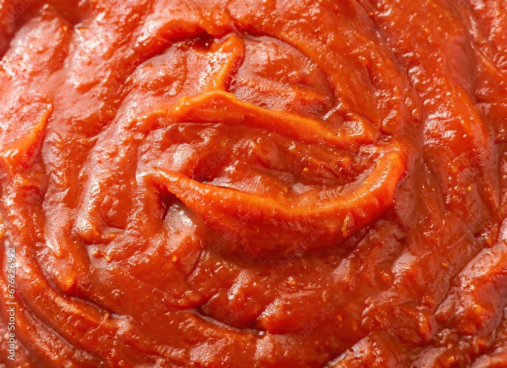 Schezwan Sauce close-up texture Schezwan Sauce close-up texture