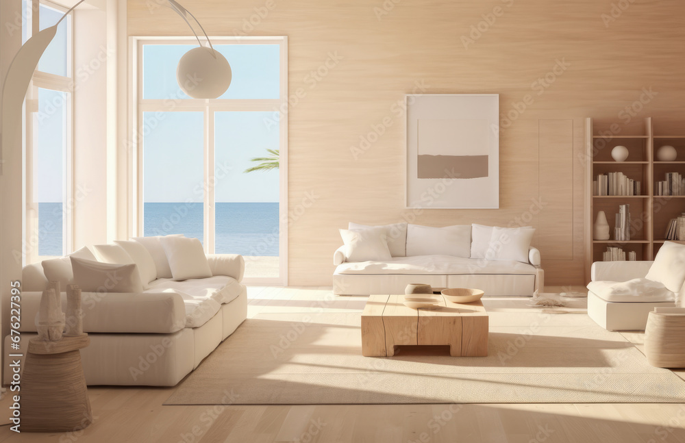 Luxurious living room area composition with minimalistic decoration Luxurious living room area composition with minimalistic decoration
