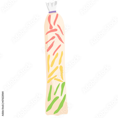 Illustration of ice mambo jelly