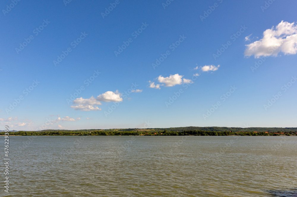 Danube River in the summer