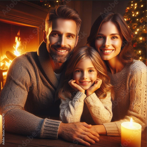 Family Christmas at home