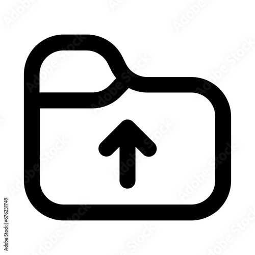 upload folder line icon