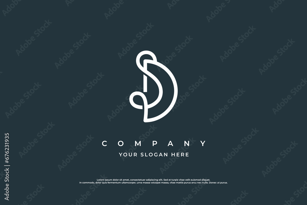 Letter SD or DS Logo Design Vector Letter SD or DS Logo Design Vector
