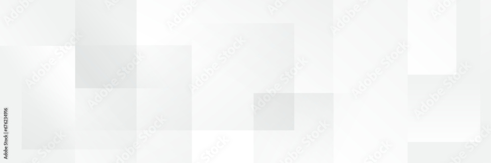 Abstract white Geometric banner design background.
