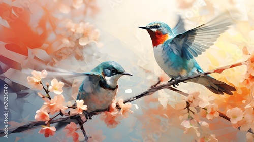birds in spring.  © Ziyan Yang
