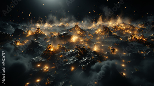 explosion of stars HD 8K wallpaper Stock Photographic Image