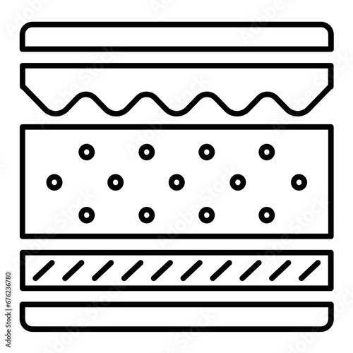 multi layers mattress  icon