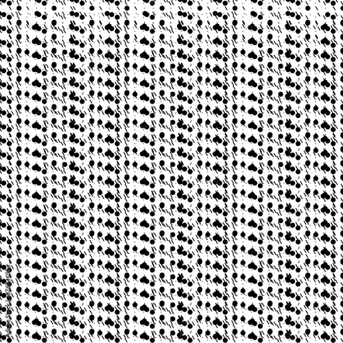 The texture is filled with a dense mass of dots and dashes