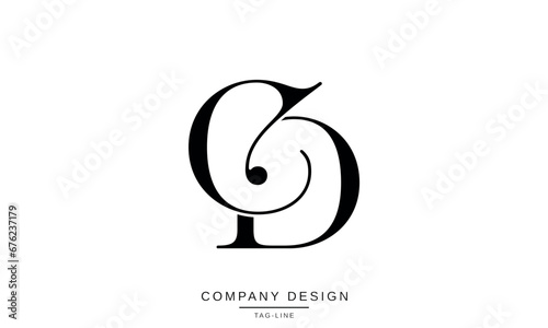 CD, DC, Abstract Letters Logo Monogram