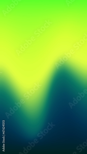 Modern Abstract Background with Wave Flui Liquid Element and Vibrant lemon Green Gradient Color photo