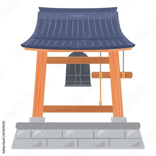 お寺の鐘つき堂