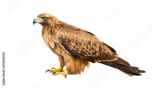 golden eagle isolated on white background
