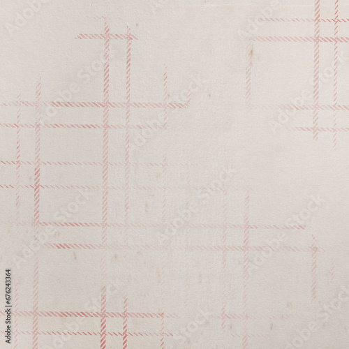 Rough shabby scrapbook paper. Blank page with geometric pattern