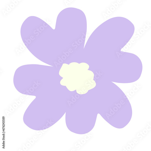 Cute flower isolated