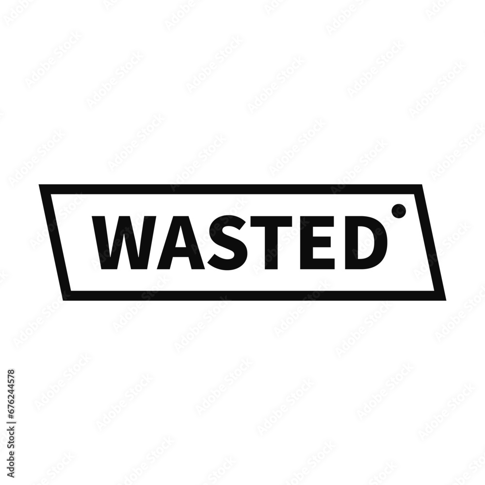 Wasted Stamp In Black Line Rectangle Parallelogram Shape For Information Sign
Wasted Stamp In Black Line Rectangle Parallelogram Shape For Information Sign