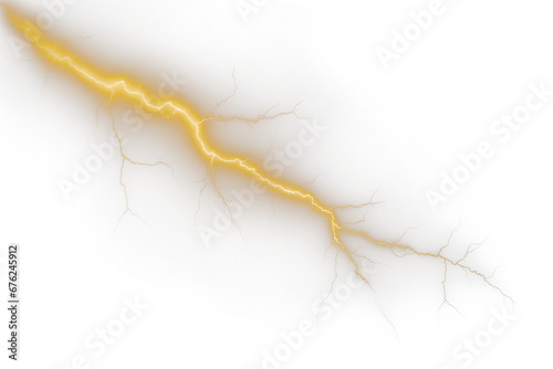 Lightning isolated transparency background.
