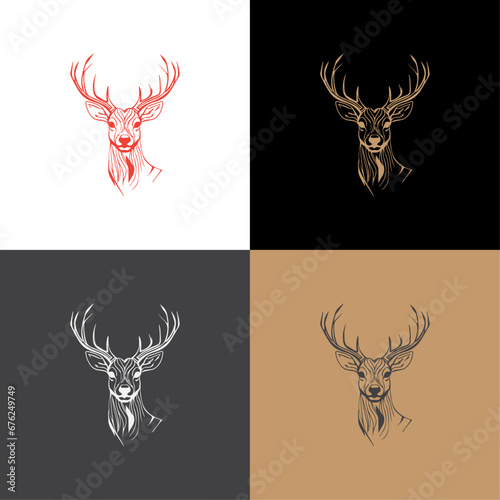 deer head set logo