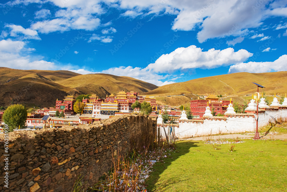 Natural beauty of temples, grasslands in Xizang Autonomous Region of China