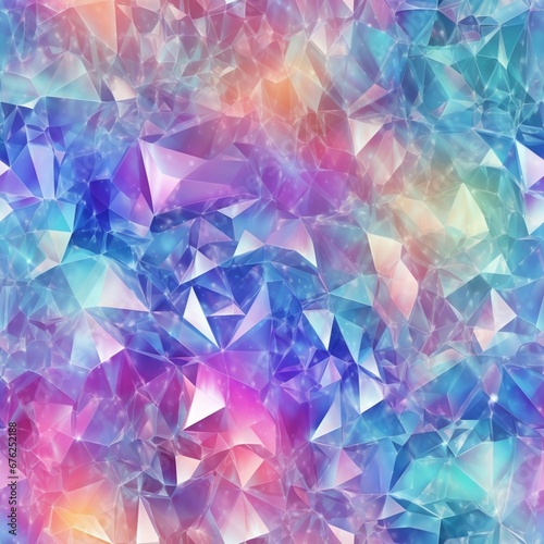 Iridescent crystal texture