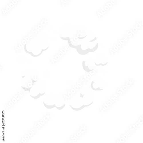 Cartoon smoke cloud