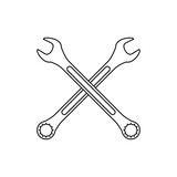 Repair icon vector. Service center symbol. fix illustration sign. read logo.