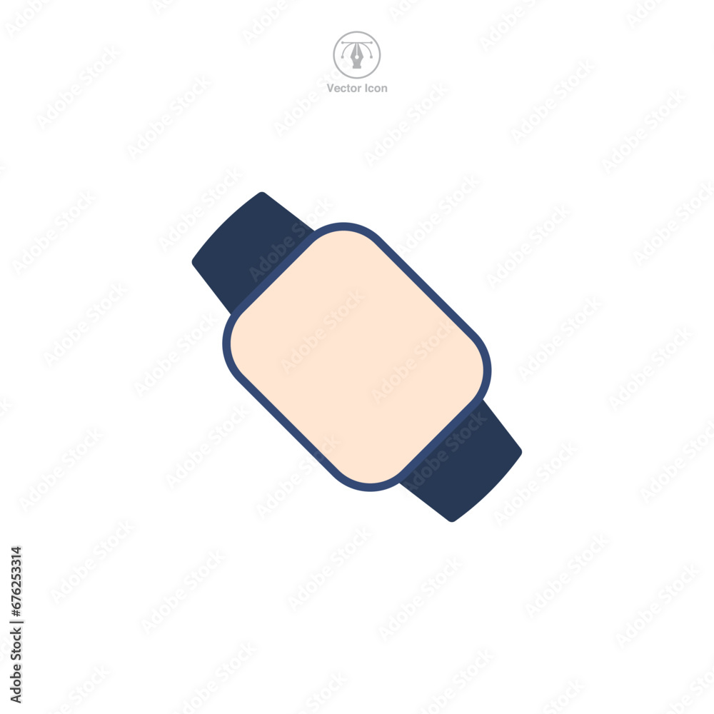 Smartwatch icon symbol vector illustration isolated on white background