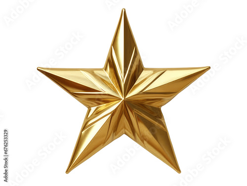 Golden Star Christmas Tree Topper.