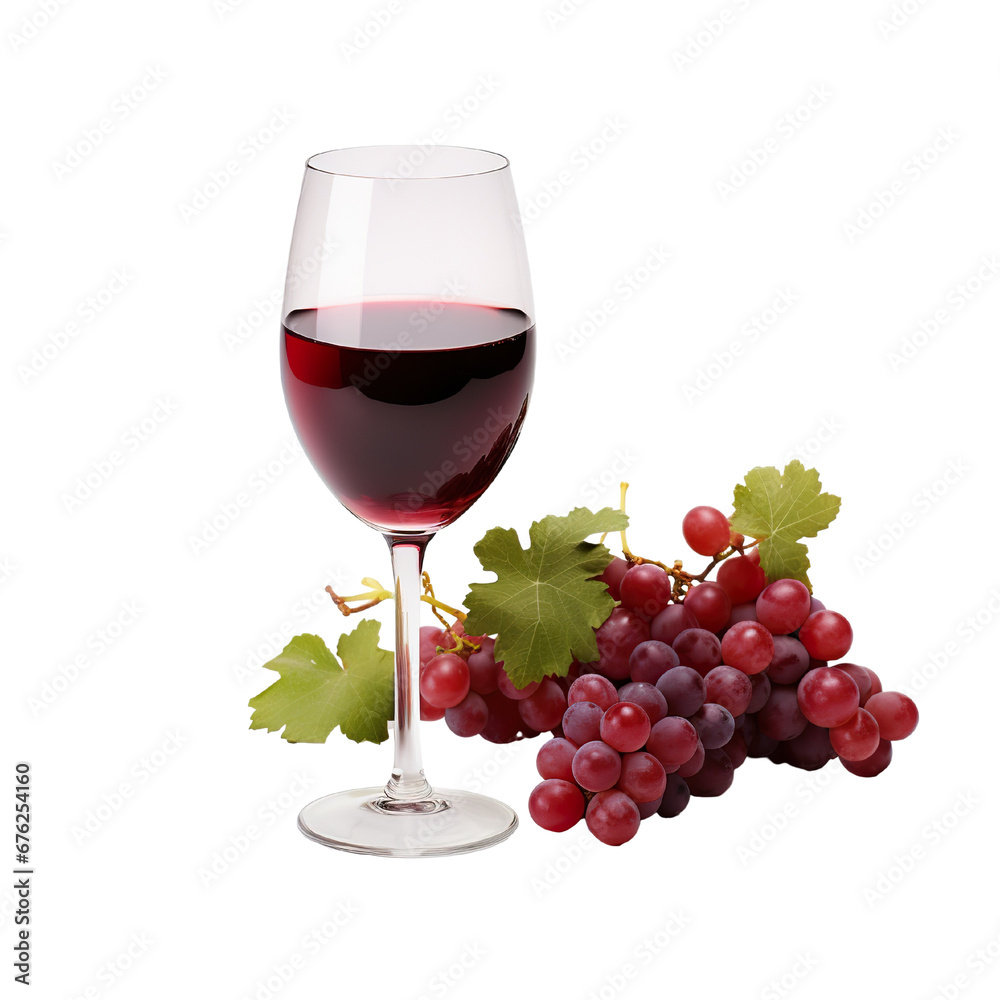 Red Wine on a white background PNG