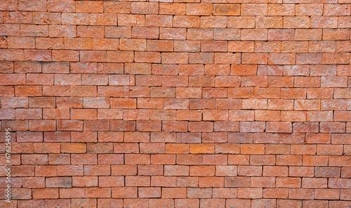Old Abstract Brick Wall Large Orange Brick Wall Background Texture for pattern Background With Copy Space For design