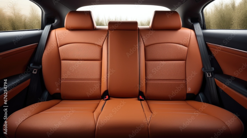 Fototapeta premium Car rear seats. 
