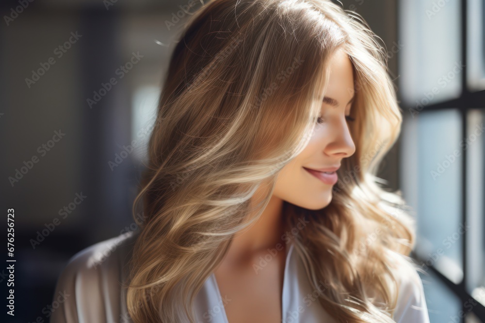 Beauty girl with long and shiny wavy Hair ,coloring and toning, shatush and balayash . Beautiful woman model with curly hairstyle. Beauty girl with long and shiny wavy Hair ,coloring and toning, shatush and balayash . Beautiful woman model with curly hairstyle.